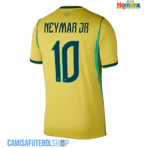 Camisa de time de futebol Brasil Neymar Jr #10 Replicas 1º Equipamento Mundo 2026 Manga Curta